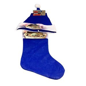 Baby Yoda Mandalorian Matching Hat and Stocking Disney Felt Cap Snowflake Patter